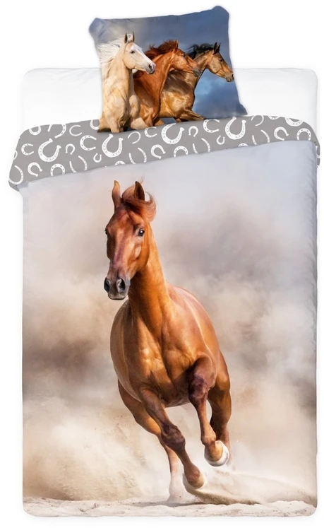 Faro YOUTH BEDDING HORSES BAY HORSE 140X200CM + PILLOW 70X90CM