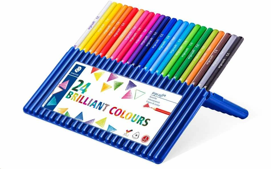 Staedtler - Ergosoft - spalvoti pieštukai, 24 vnt (157 SB24)