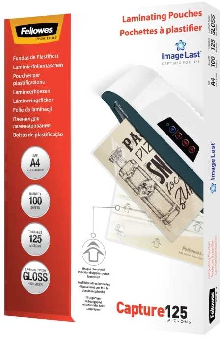 Laminavimo vokeliai Fellowes ImageLast A4 125 Micron, 100 vnt.