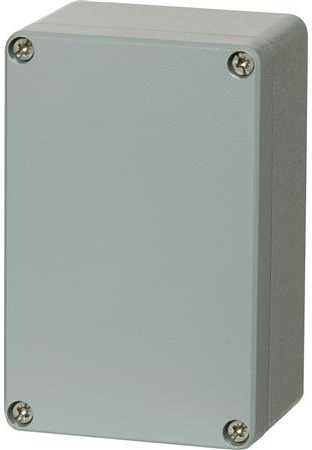 FIBOX montavimo dėžutė, atspari korozijai, aliuminis, 81x127x57 mm, pilka, RAL7001, IP 66 ir IP 67, tuščia