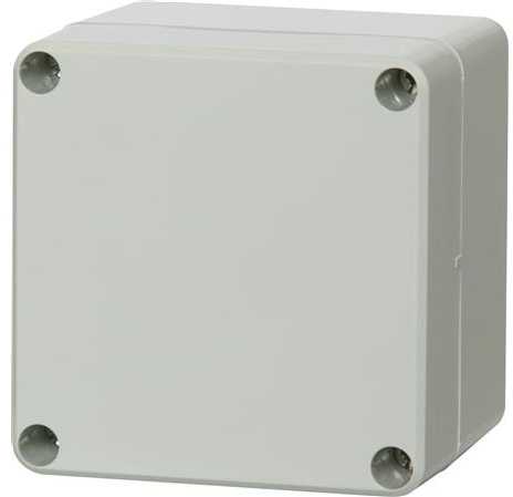 FIBOX montavimo dėžutė, polikarbonato, 80 x 82 x 65 mm, su pilku dangteliu, IP 66 ir IP 67, Euronord serijos