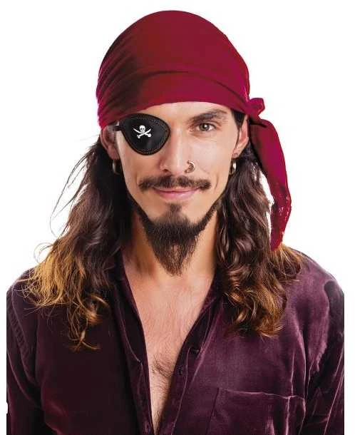 Fiesta Burgundiško raudonumo piratų bandana