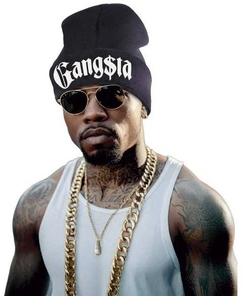 Juoda Gangsta kepurė su akiniais