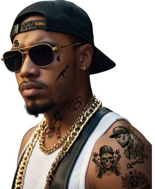Fiesta Gangsterių tatuiruotės