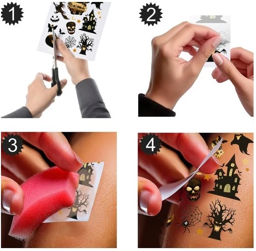 Fiesta Helovino tatuiruotės 1