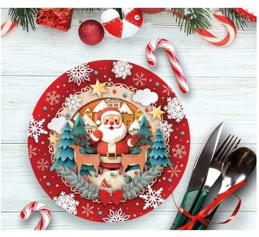 Fiesta Lėkštės su Kalėdų Seneliu, 23 cm