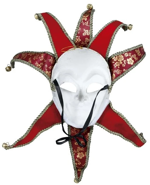 Fiesta Raudona Venecijos kaukė (suaugusiesiems)