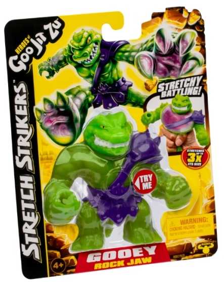 Figūrėlė Goo Jit Zu GOO JIT ZU STRETCH STRIKERS VIKING ROCKJAW