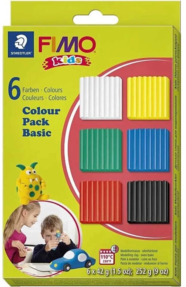 Fimo rinkinys Modelino masė vaikams, spalvotas pak.
