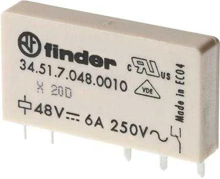 Finder Miniatiūrinė relė 1P 6A 24V DC (34.51.024.0010)