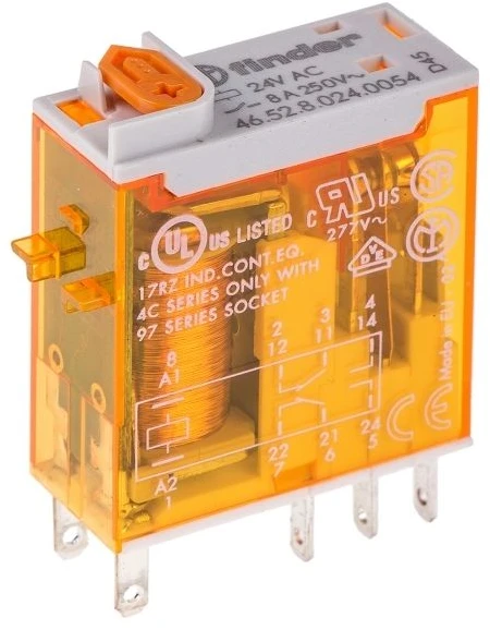 Finder Przekaźnik 24 V/AC 8 A 2 x omskifter 1 stk