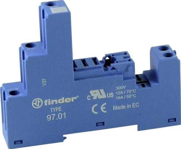 Finder Schraubfassung blau 97.01