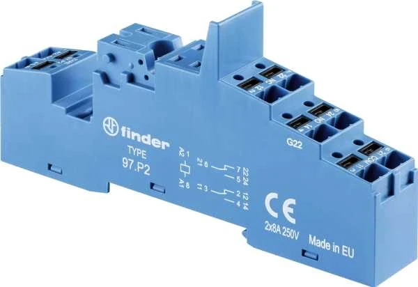 Finder FIN 97.P2 - Relaisfassung - Push-In für Relais 46.52