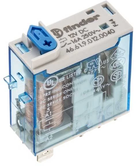 Finder Miniatiūrinis siųstuvas 1P 16A 12V DC (46.61.9.112.0040)