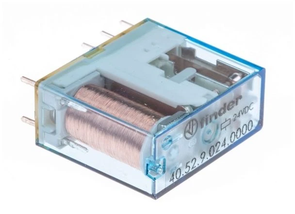 „Finder“ miniatiūrinė relė 2P 8A 24 V DC 40.52 (40.52.9.024.0000)