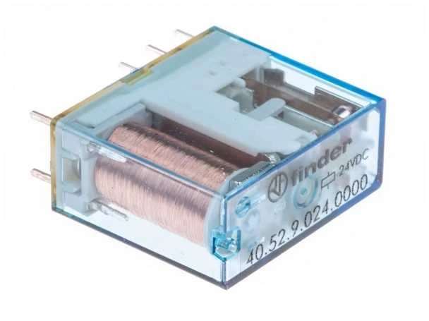 „Finder“ miniatiūrinė relė 2P 8A 24 V DC 40.52 (40.52.9.024.0000)