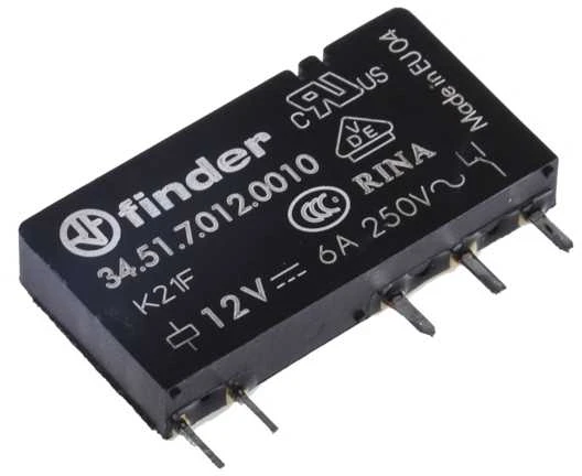 Finder PRZEKAŹNIK 1P 6A 12V DC
