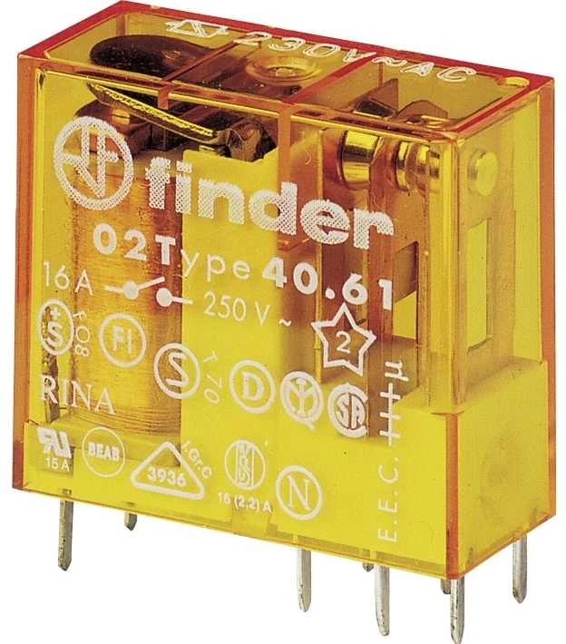 Finder 40.61.8.230.4000 Printrelais 230 V/AC 16 A 1 Wechsler 1 St.