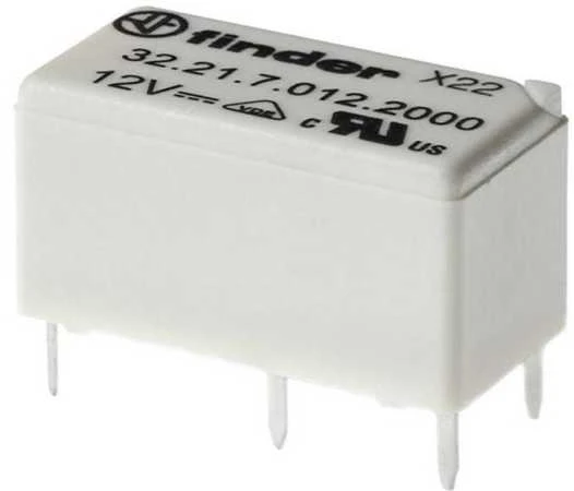 Finder Transmission 1CO 6A 12V DC kontaktas AgCdO Finder, Finder, F32-21-7-012-2000.