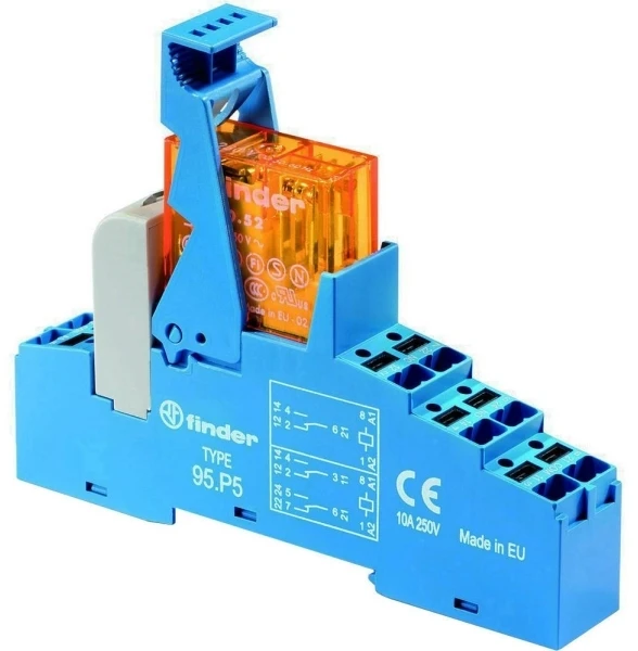 Finder Przekaźnik interfejsowy Seria 48 2P 8A 230V AC PUSH-IN 48.P5.8.230.0060SPA