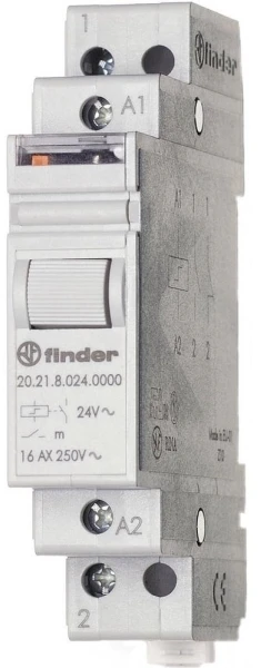 Finder Stromstoss-Schalter Hutschiene 1 St. 20.21.8.012.4000 1 Schließer 12 V/AC 16 a 4000