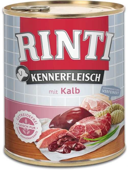 Šunų Maistas - RINTI Kennerfleisch Veršiena Šlapias Šunų Maistas 800g Be Grūdų