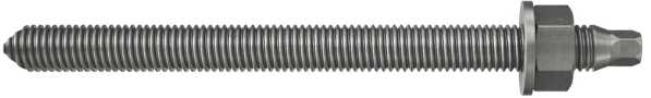 Fischer RG, M10, plienas, pilnai sriegiuotas strypas, 130 mm, 10 vnt.