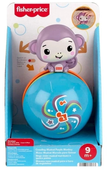 Fisher- Price Vaikštynė su violetine beždžionėlės figūrėle