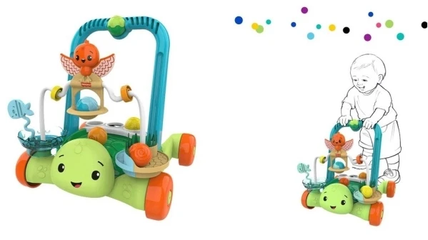Mattel FISHER-PRICE vėžliuko vaikštynė (JKD63)