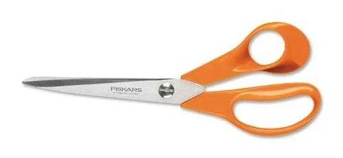 Fiskars žirklės oranžinėmis rankenomis