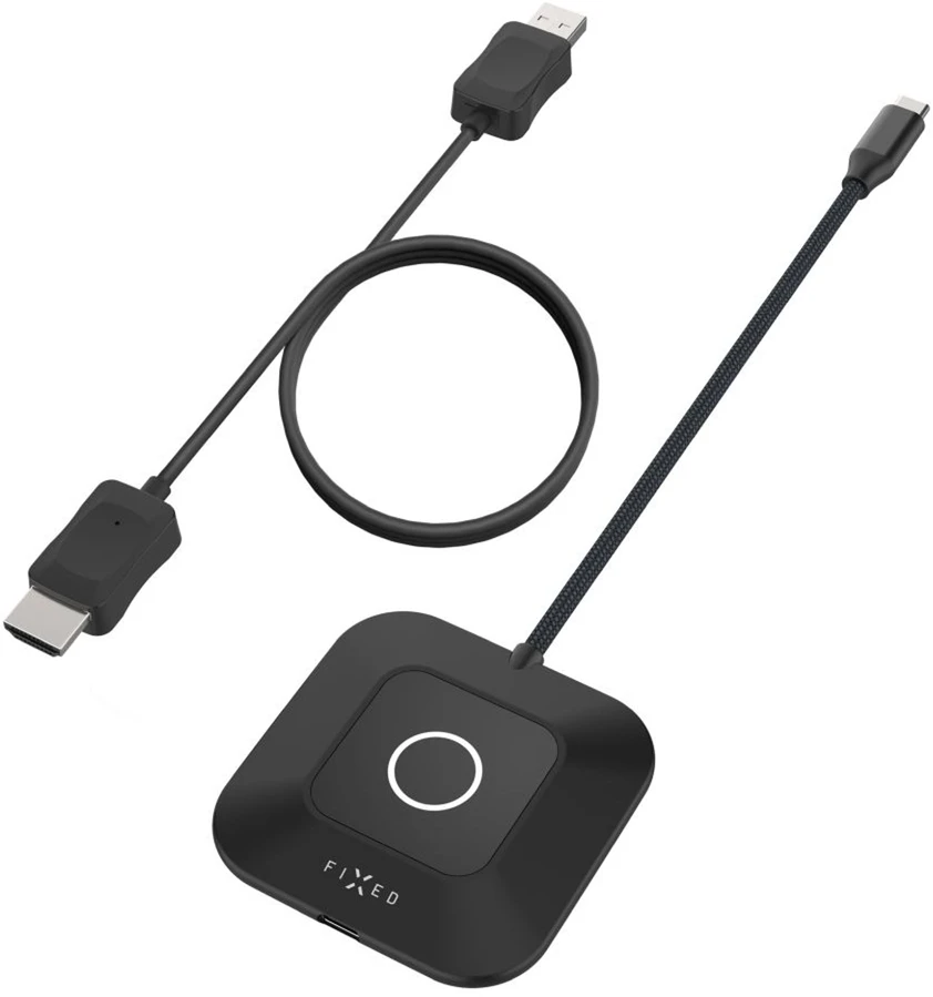 Fixed Fiksuota AV signalo perdavimo sistema Belaidis HDMI siųstuvas / siųstuvas Fiksuotas AirLink, 100W, PD 3.0, juodas