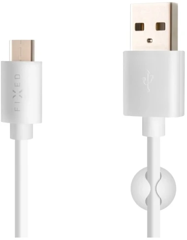 Fixed Ištaisyta | Duomenų ir įkrovimo kabelis su USB/USB-C jungtimis | Baltas