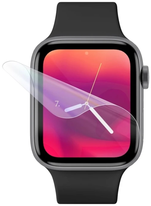 FIXED Invisible Protector TPU ekrano plėvelė, skirta Apple Watch 45 mm skaidriai
