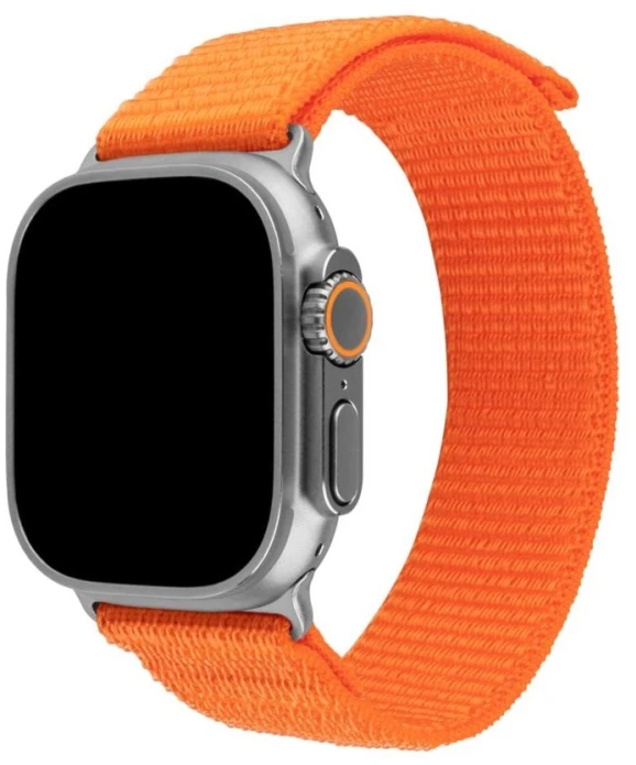 Fixed Fiksuotas | Sportiškas dirželis Apple Watch Ultra 49mm | 160-210 mm | Laikrodžio dirželis | Oranžinis | Nailonas