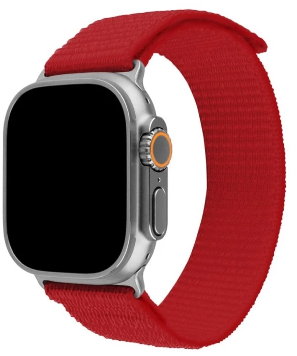 Fixed Ištaisyta | Sportiškas dirželis Apple Watch Ultra 49mm | 160-210 mm | Raudona | Nailonas