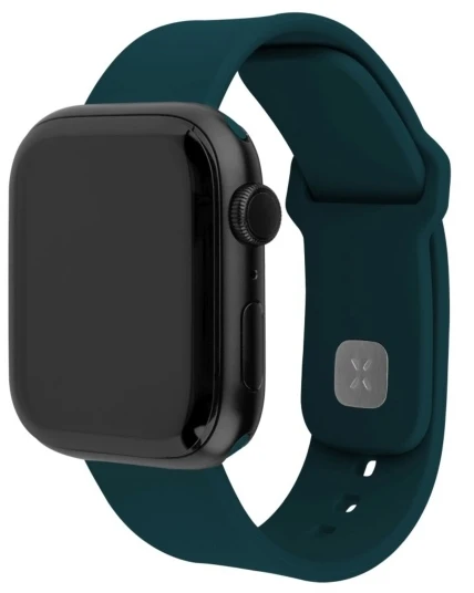 Fixed Silicone Sporty Strap Set - Dirželis, skirtas Apple Watch 38/40/41 mm, tamsiai žalias (FIXSST2-436-DRGRE)