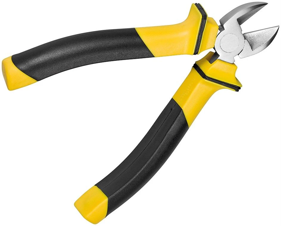 Fixpoint 77151, Šoninės replės, Juoda, Geltona, 160 mm