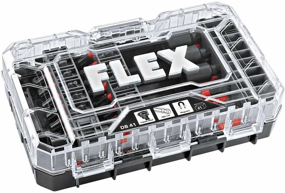 Flex Accessories 41 dalių smūginių antgalių rinkinys FLEX DB 41