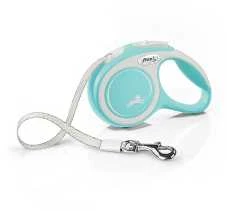 Flexi New Comfort XS pavadėlis šunims iki 12kg juostinis 3m žydros spalvos