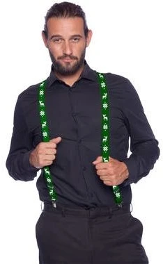 Folat - Kalėdiniai žali elnio formos petnešėliai