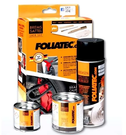 Rinkinys dažymui Foliatec 2160 RACING stabdžių suportai 3 dalys Raudon