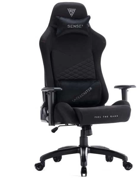 Žaidimų kėdė SENSE7 Spellcaster Senshi XL, Juoda (odinė)