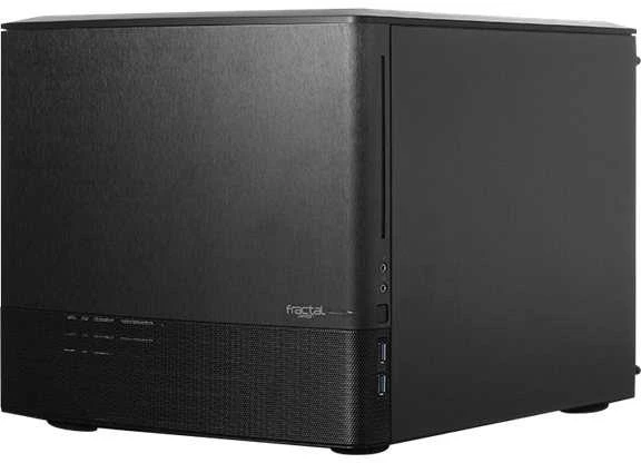 Kompiuterio korpusas Fractal Design | NODE 804 | Side window | 2 - USB 3.0Audio in/outPower button with LED (baltas)HDD activity LED (baltas) | Juodas | Micro ATX