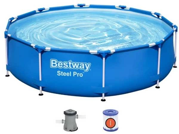 Karkasinis baseinas su siurbliu Bestway Steel Pro  56679 305x76cm