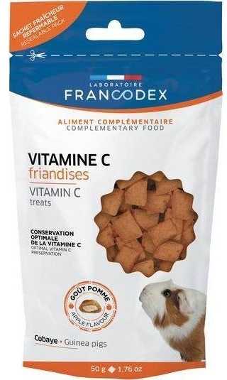 Jūrų Kiaulyčių Skanėstai - Francodex Vitamino C, 50g