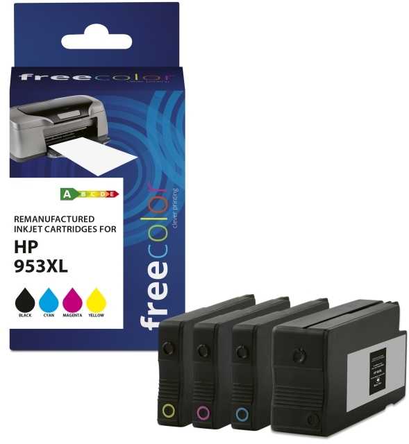 Freecolor Patrone HP 953XL color BK/C/M/Y remanufactured