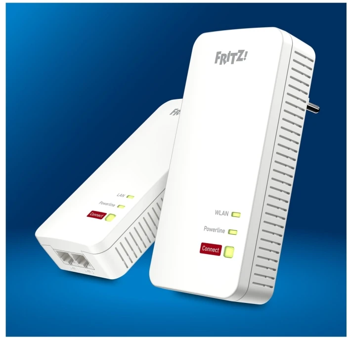 Maršrutizatorius Avm Computersysteme Vertriebs Access Point fritz! Powerline 1240 AX WLAN Set 1200 Mbit/s Baltas 2 vnt. (S0239390)