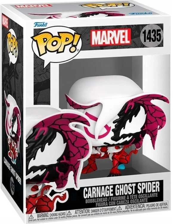 FUNKO POP! Vinilinė figūrėlė: Marvel - Carnage Ghost Spider, 9 cm