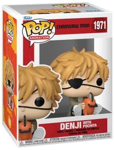 FUNKO POP! Vinilinė figūrėlė: Chainsaw Man - Denji & Pochita, 9.5 cm