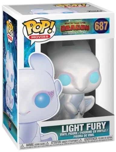 FUNKO POP! Vinilinė figūrėlė: Kaip prisijaukinti slibiną 3 - Light Fury